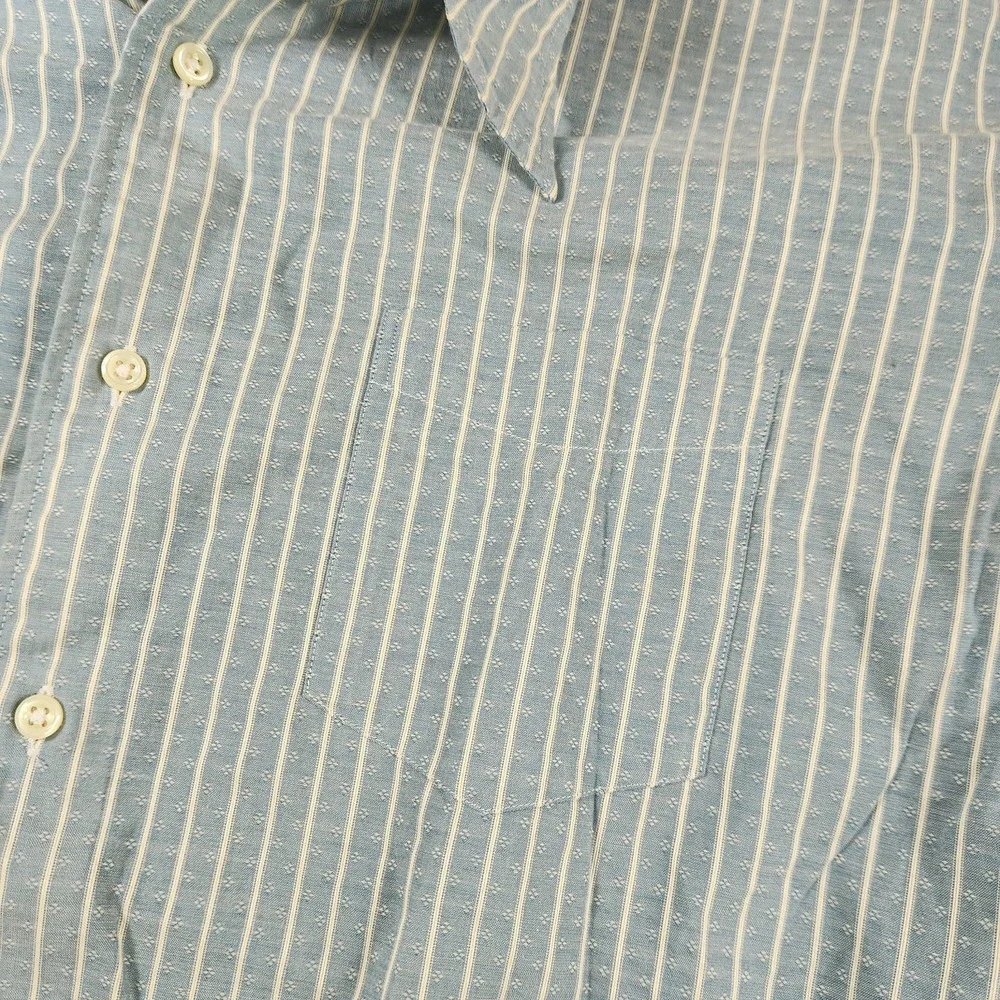 Polo Ralph‎ Lauren Merrin Shirt Mens XL Blue Geometric Button Up Preppy Vintage
